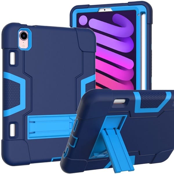 iPad Mini 6 Heavy Duty Case 8.3 2021 Fancy Hybrid Stand Cover iPad Mini 6 Heavy Duty Case 8.3 2021 Fancy Hybrid Stand Cover